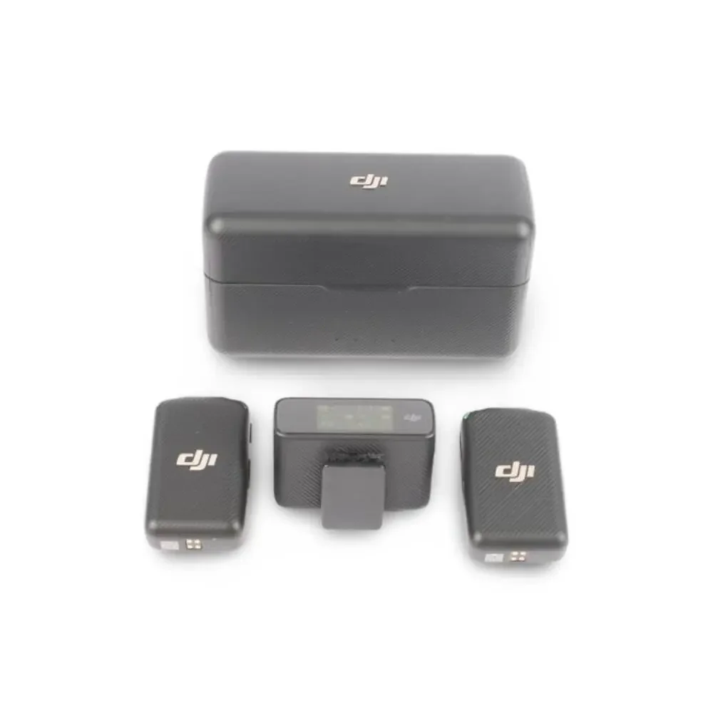 DJI Mic (2 TX + 1 RX + Charging Case), Wireless Lavalier Microphone